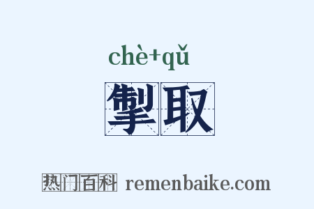 掣取是什么意思的图片